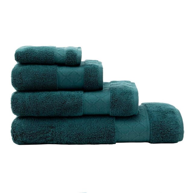 Caresse Darkgreen Bath Sheet By Le Jacquard Francais