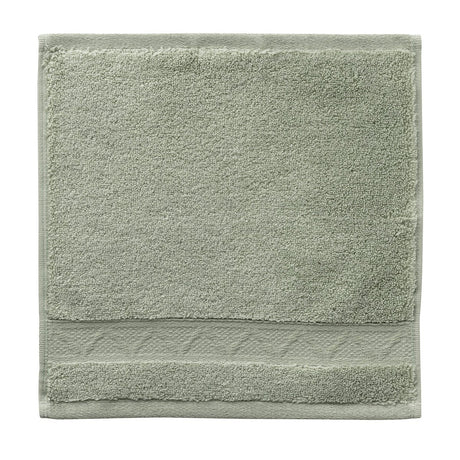Caresse Green Washcloth By Le Jacquard Francais