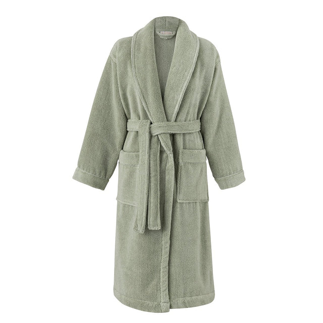 Caresse Green Robe by Le Jacquard Francais at Fig Linens and Home