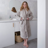 Caresse Linen Beige Robe by Le Jacquard Francais at Fig Linens and Home - Lifestyle 2
