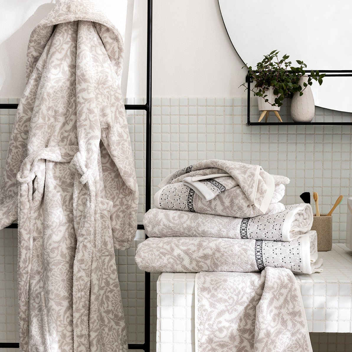 Charme Bath Robes by Le Jacquard Francais at Fig Linens and Home - View 6