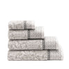 Charme Grey Bath Towels, Tub Mats, Wash Cloths by Le Jacquard Francais at Fig Linens and Home 6