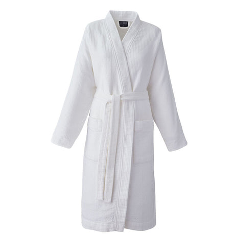 Duetto White Robe by Le Jacquard Francais at Fig Linens and Home