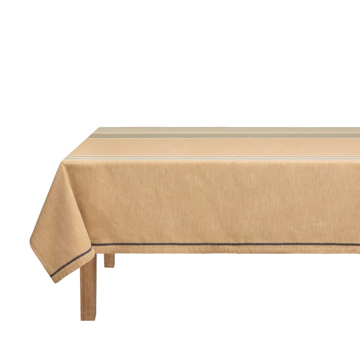 Dune Beige Tablecloth by Le Jacquard Francais at Fig Linens and Home 4