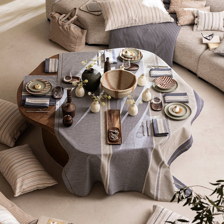 Dune Blue Napkins by Le Jacquard Francais at Fig Linens and Home - View 3