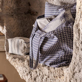 Dune Blue Pouch by Le Jacquard Francais 8" x 4" x 5" BLUE at FIG LINENS AND HOME 3