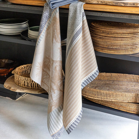 Dune Dromadaire Beige Tea Towels by Le Jacquard Francais at Fig Linens and Home - Lifestyle