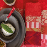 Gipsy Red Napkins | Cloth Napkins by Le Jacquard Français at Fig Linens and Home 1