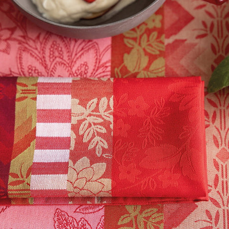 Gipsy Red Napkins | Cloth Napkins by Le Jacquard Français at Fig Linens and Home 2