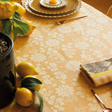 Gipsy Yellow Tablecloth | Le Jacquard Francais at Fig Linens and Home - Detail Photo