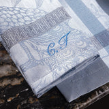 L'Orangerie Blue Napkins by Le Jacquard Français Napkin 22" X 22" - Set of 4 BLUE at FIG LINENS AND HOME 3