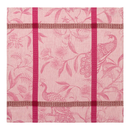 L'Orangerie Pink Napkins by Le Jacquard Français Napkin 22" X 22" - Set of 4 PINK at FIG LINENS AND HOME 2