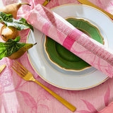 L'Orangerie Pink Napkins by Le Jacquard Français Napkin 22" X 22" - Set of 4 PINK at FIG LINENS AND HOME 4