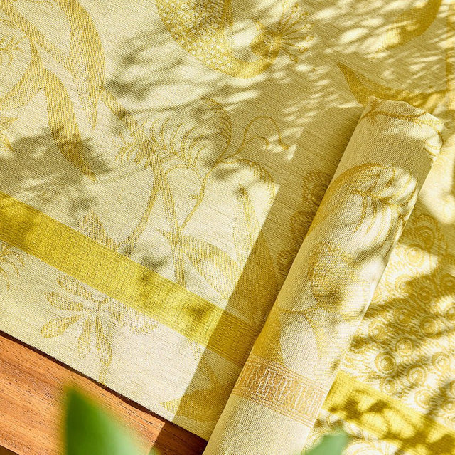 L'Orangerie Yellow Napkins by Le Jacquard Français Napkin 22" X 22" - Set of 4 YELLOW at FIG LINENS AND HOME 1