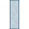 Manor Lane Blue Runner by Le Jacquard Français