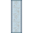 Manor Lane Blue Runner by Le Jacquard Français