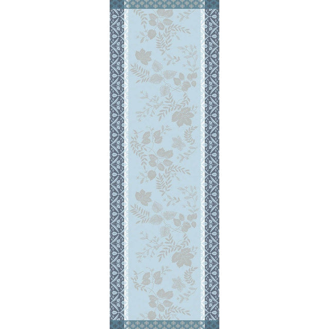 Manor Lane Blue Runner by Le Jacquard Français