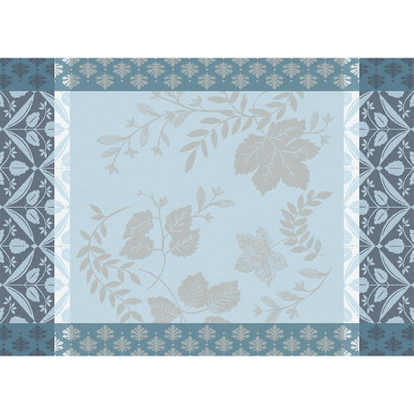 Manor Lane Enduit Blue Coated Placemat by Le Jacquard Français