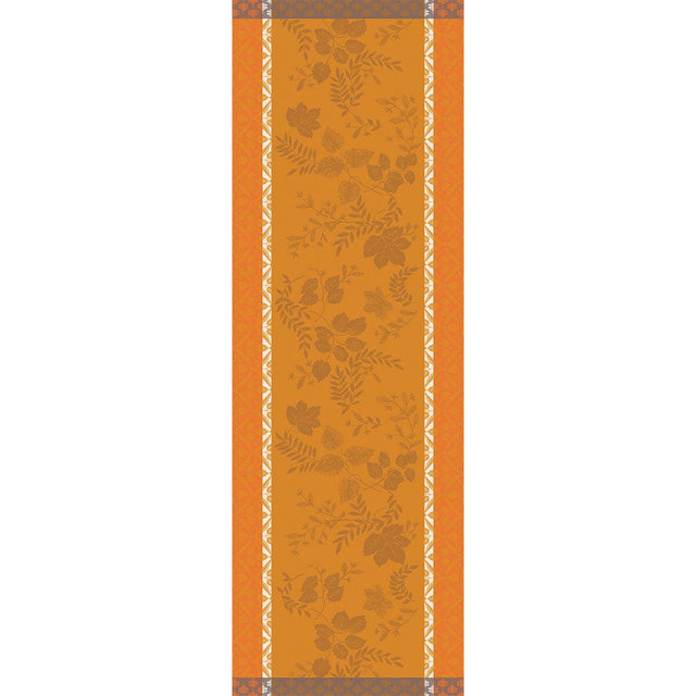 Manor Lane Orange Runner by Le Jacquard Français