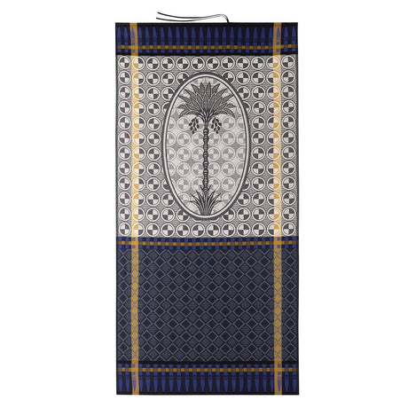 Palmeraie Black Beach Towel by Le Jacquard Français at Fig Linens and Home