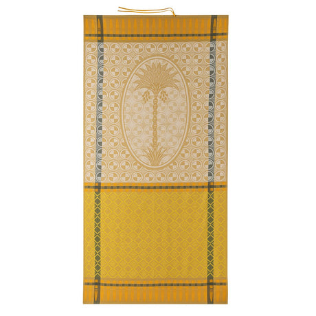 Palmeraie Yellow Beach Towel by Le Jacquard Français at Fig Linens and Home