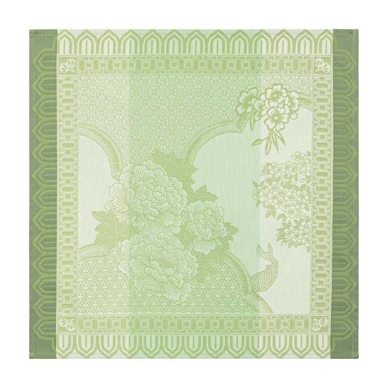 Promenade Impériale Jade Green Napkins by Le Jacquard Francais at Fig Linens and Home 2