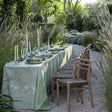 Promenade Impériale Jade Green Tablecloths by Le Jacquard Francais at Fig Linens and Home - View 1