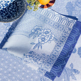Promenade Impériale Lapis Blue Napkins by Le Jacquard Francais at Fig Linens and Home 2