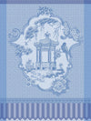 Promenade Impériale Lapis Blue Tea Towels by Le Jacquard Francais at Fig Linens and Home 1