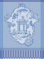 Promenade Impériale Lapis Blue Tea Towels by Le Jacquard Francais at Fig Linens and Home 1