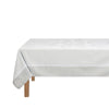 Promenade Impériale Nacre Grey Enduit Coated Tablecloths by Le Jacquard Francais
