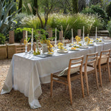 Promenade Impériale Nacre Grey Tablecloths by Le Jacquard Francais at Fig Linens and Home - View 1