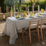 Promenade Impériale Nacre Grey Tablecloths by Le Jacquard Francais at Fig Linens and Home - View 2
