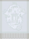 Promenade Impériale Nacre Grey Tea Towel by Le Jacquard Francais at Fig Linens and Home