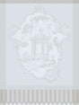 Promenade Impériale Nacre Grey Tea Towel by Le Jacquard Francais at Fig Linens and Home
