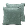 Romance Green Cushion Cover by Le Jacquard Francais at Fig Linens and Home | 20x20 Throw PIllow