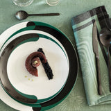 Romance Green Napkin By Le Jacquard Francais | Cloth Napkins at Fig Linens and Home 1