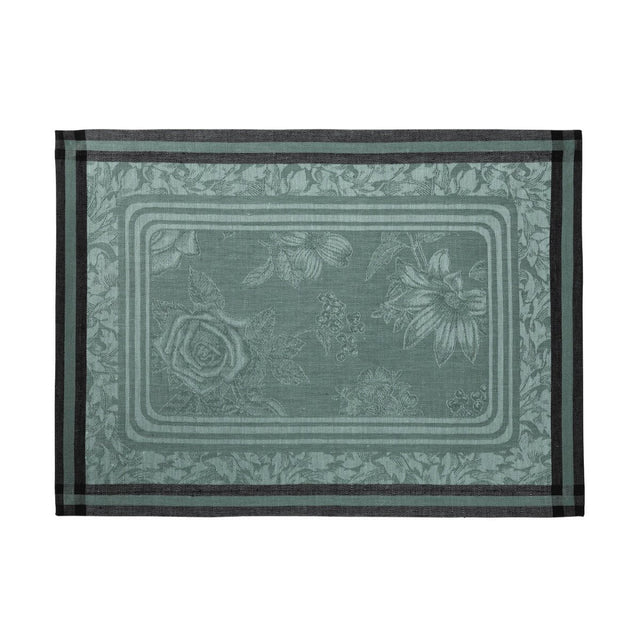 Romance Green Placemat by Le Jacquard Francais | Table Linens at Fig Linens and Home