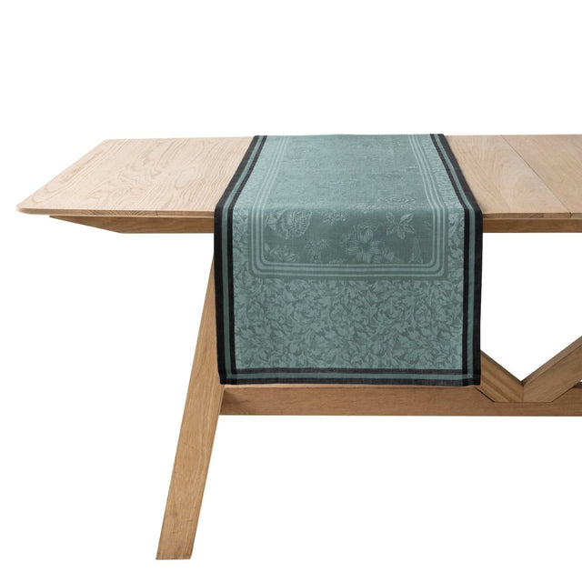 Romance Green Table Runner by Le Jacquard Francais | Table Linens at Fig Linens and Home