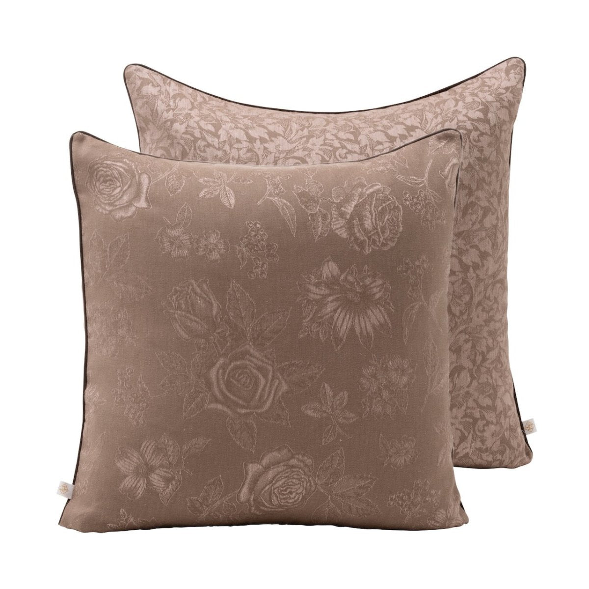 Romance Pink Cushion Cover by Le Jacquard Francais at Fig Linens and Home | 20x20 Throw PIllow