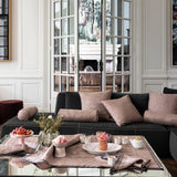 Romance Pink Tablecloth by Le Jacquard Francais at Fig Linens and Home | 100% Linen Tablecloths 1