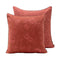 Romance Red Cushion Cover By Le Jacquard Francais at Fig LInens and Home 20x20 Square Pillow