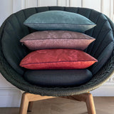 Romance Red Cushion Cover By Le Jacquard Francais Cushion Cover 20" X 6" RED at FIG LINENS AND HOME 5