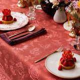 Romance Red Napkin By Le Jacquard Francais | Cloth Napkins at Fig Linens and Home 4
