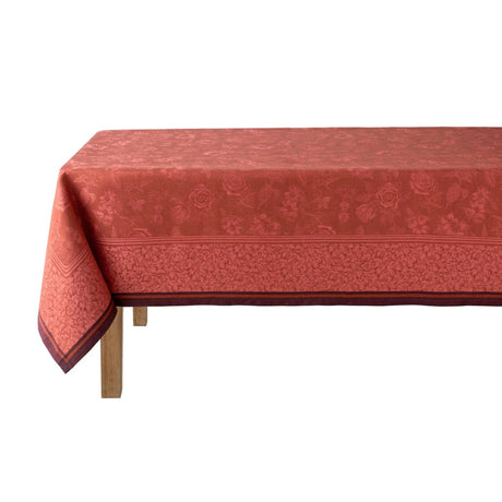 Romance Red Tablecloths By Le Jacquard Francais | Red Table Linens at Fig Linens and Home 6