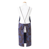 Sulawesi Blue Apron by Le Jacquard Français at Fig Linens and Home - Back View