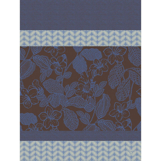 Sulawesi Blue Tea Towel by Le Jacquard Français at Fig Linens and Home