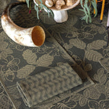 Sulawesi Feuillage Green Napkins by Le Jacquard Français 20" x 20" Napkins - Set of 4 Green at FIG LINENS AND HOME 2