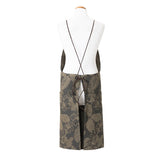 Sulawesi Green Apron by Le Jacquard Français at Fig Linens and Home - Back View