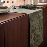 Sulawesi Green Table Runner by Le Jacquard Français at Fig Linens and Home - Lifestyle